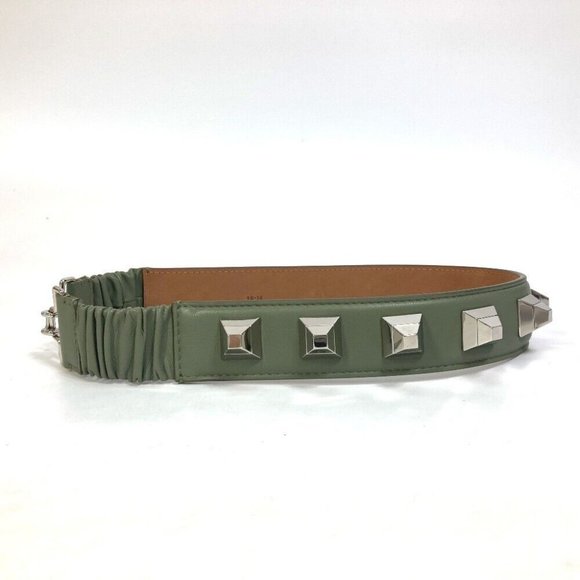 FENDI Studs Waist belt Leather khaki main image 9